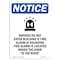 Signmission OSHA Notice Sign, 14" Height, Aluminum, NOTICE Drivers Do Sign With Symbol, Portrait OS-NS-A-1014-V-15516 - alternate 1
